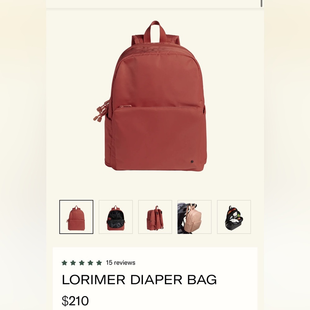 BRAND NEW state Lorimer diaper bag